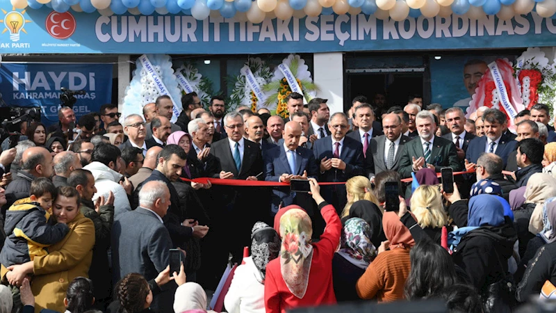 Bakan Özhaseki’nin Katılımıyla Pazarcık’ta Seçim Ofisinin Açılışı Yapıldı