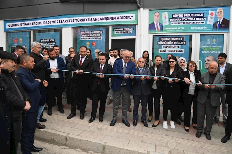 Gördes’te Cumhur İttifakı Seçim Bürosunun Açılışı Gerçekleştirildi