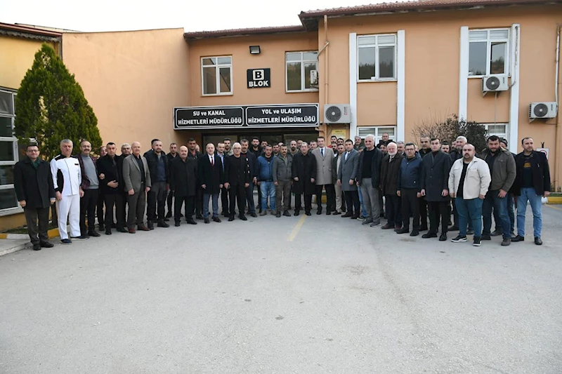 Başkan Vergili’den İl Özel İdare Çalışanlarına Ziyaret