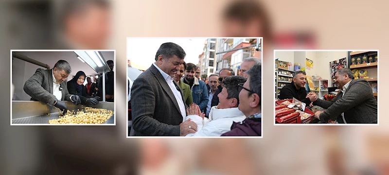 BAŞKAN ŞENLİKOĞLU ESNAF ZİYARETLERİNİ SÜRDÜRÜYOR
