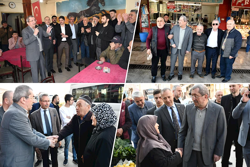 Başkan Vergili Hürriyet Mahallesi İnönü Caddesi Esnaflarını Ziyaret Etti