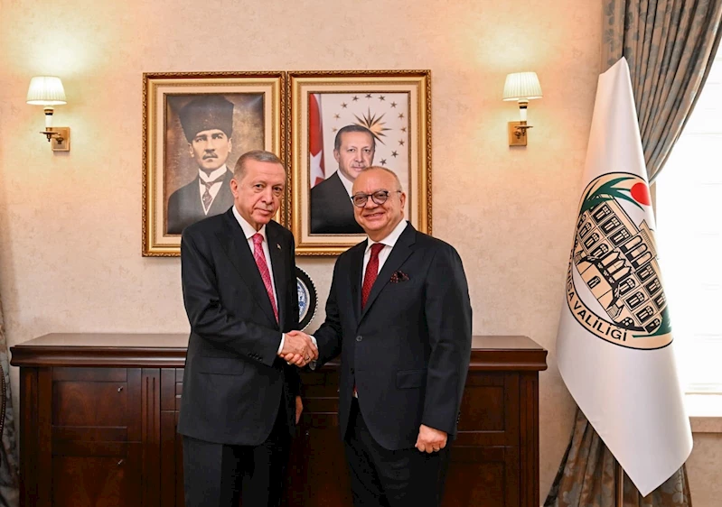 Başkan Ergün, Cumhurbaşkanı Erdoğan’a Dev Projeleri Aktardı