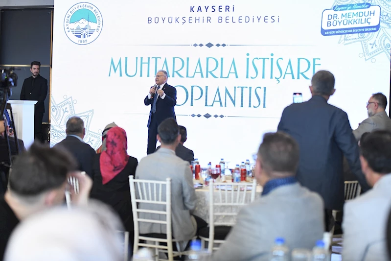 Başkan Büyükkılıç’tan “Uç Beyleri” Muhtarlarla İstişare Toplantısı