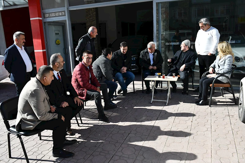 Başkan Vergili Kurtuluş Mahallesi Esnaflarını Ziyaretine Devam Etti