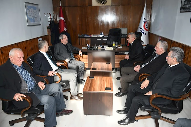 Başkan Vergili Gar Müdürlüğünü Ziyaret Etti