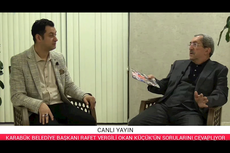 Başkan Vergili Karabük Ajans 78 Canlı Yayınına Katıldı