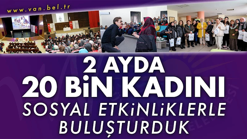 BÜYÜKŞEHİR, 2 AYDA 20 BİN KADINI SOSYAL ETKİNLİKLERLE BULUŞTURDU