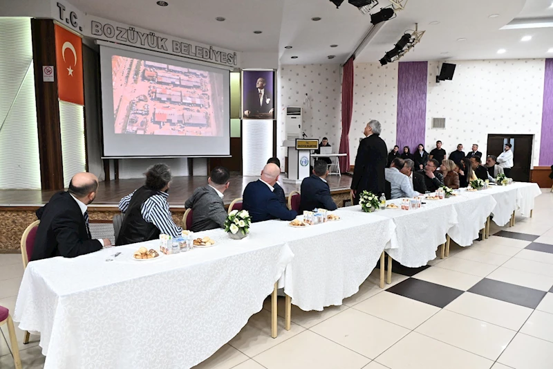 -BAŞKAN BAKKALCIOĞLU, YENİ SANAYİ MERKEZİ İLE İLGİLİ DÜŞÜNCELERİNİ PAYLAŞTI