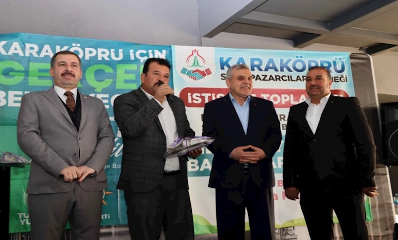 PAZAR ESNAFINDAN BAŞKAN BAYDİLLİ VE BAŞKAN BEYAZGÜL