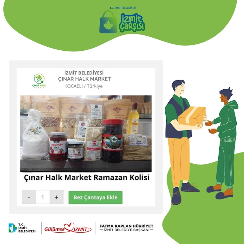 ÇINAR HALK MARKET ÜRÜNLERİ İHTİYAÇ SAHİBİ AİLELERE ULAŞIYOR