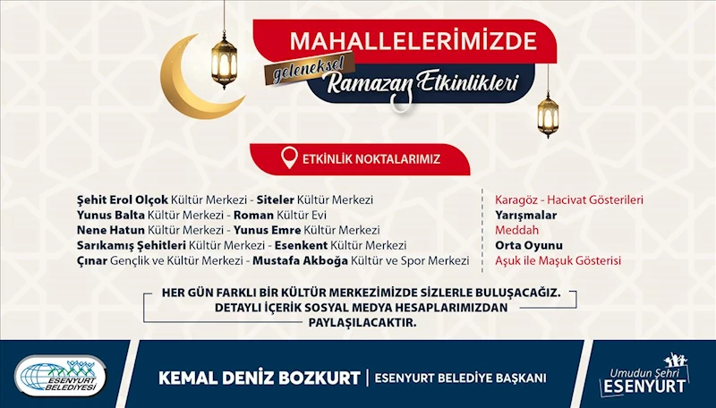Mahallelerimizde Geleneksel Ramazan Etkinlikleri