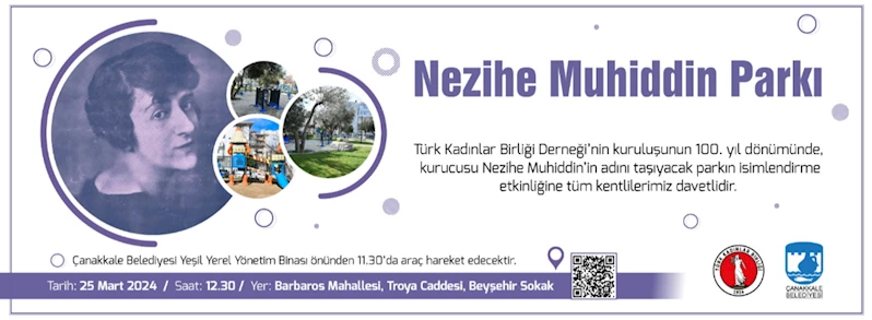 Beyşehir Sokak Parkımızın Adı “Nezihe Muhiddin” Oluyor…