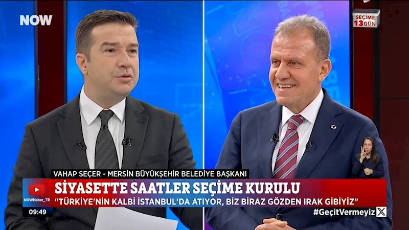 Başkan Seçer, NOW TV’de İlker Karagöz’e Konuştu