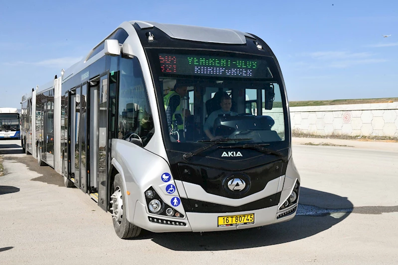 BAŞKENTTE METROBÜS DEVRİ: YENİKENT-ULUS-KARAPÜRÇEK HATTINDA TEST SÜRÜŞÜ BAŞLADI