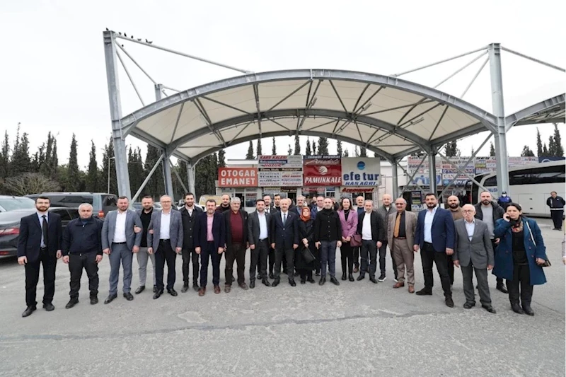 Başkan Adayı Büyükgöz Terminal Esnafına Gitti