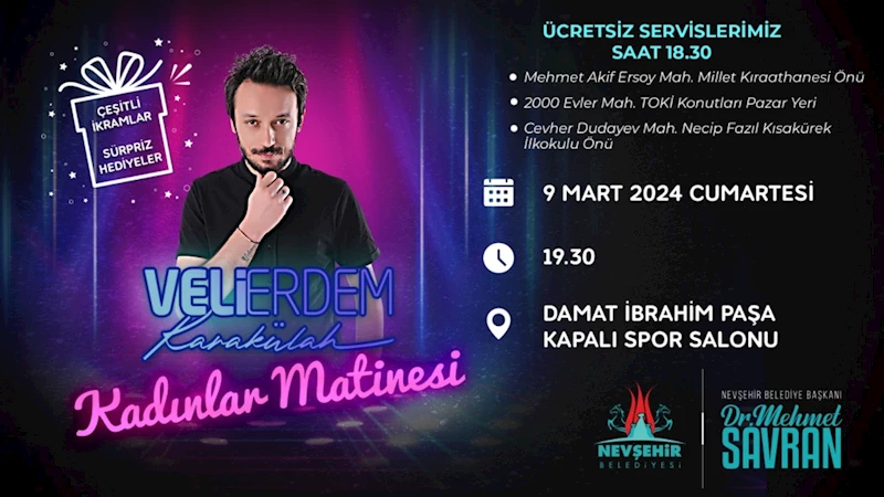Cumartesi Akşam Yapılacak ‘Kadınlar Matinesi’ İçin Ücretsiz Servis Araçları Kaldırılacak