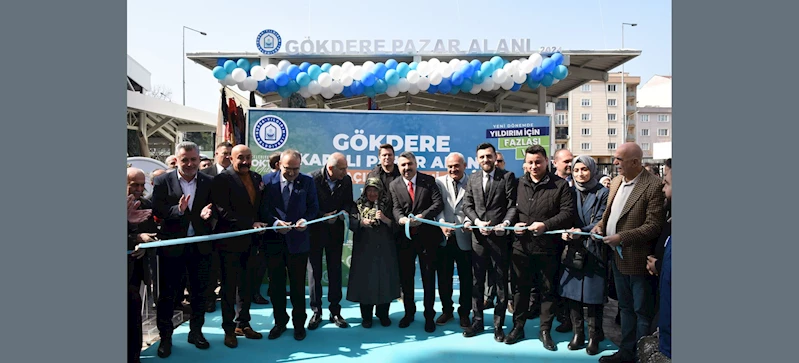 GÖKDERE ÇARŞISI YENİ YÜZÜYLE HİZMETE GİRDİ