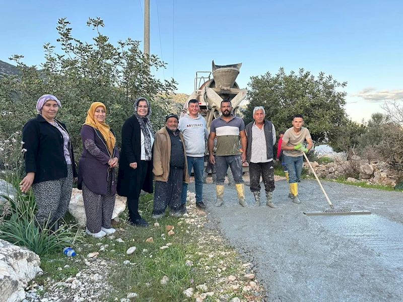 Çevreli Mahallesi Beton Yol Çalışması