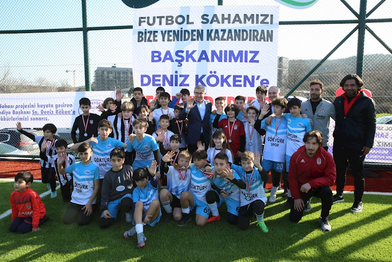 Göktürk Spor Sahası ve tesisleri futbol tutkunlarıyla buluştu