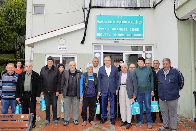 BAŞKAN ÇERÇİ’DEN YAŞLILAR HAFTASI’NDA HUZUREVİ ZİYARETİ