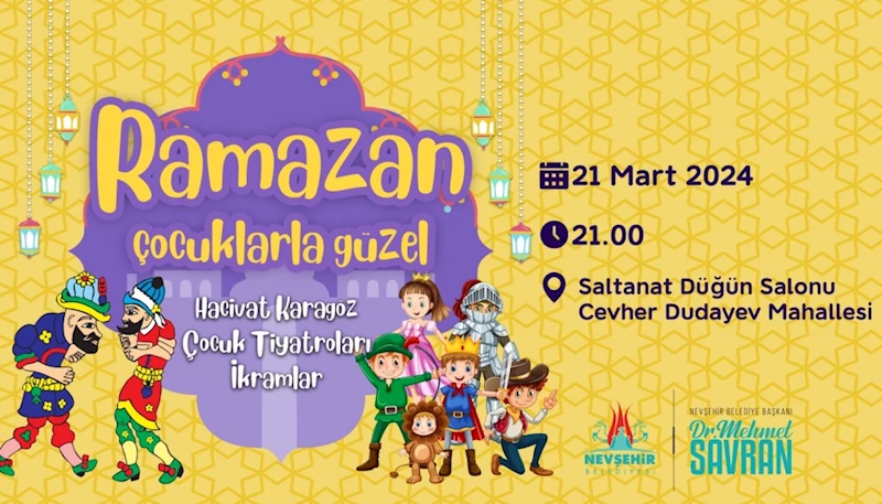 Çocuklar İçin Ramazan Eğlence Programı Bu Akşam Cevher Dudayev Mahallesi’nde