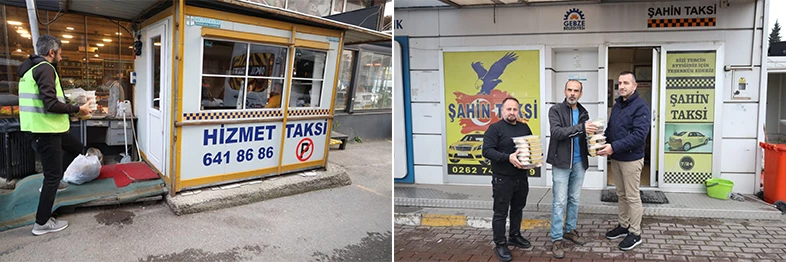 Büyükşehir’den taksici esnafına iftariyelik