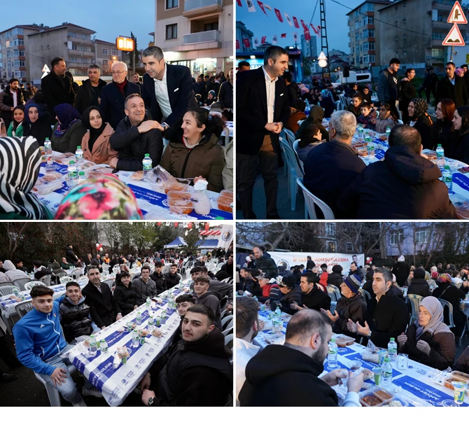 BAŞKAN GÖKHAN YÜKSEL, İFTAR SOFRASINDA KARTALLI KOMŞULARIYLA BULUŞUYOR