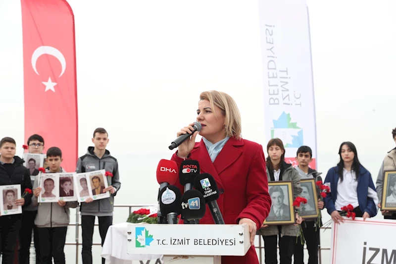 İZMİT BELEDİYESİ, 1 MART ÜSKÜDAR VAPURU FACİASINDA YAŞAMINI YİTİRENLERİ ANDI