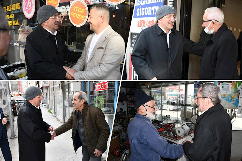 Başkan Vergili Bayır Mahalle Gazi Paşa Caddesi Esnaflarını Ziyaret Etti