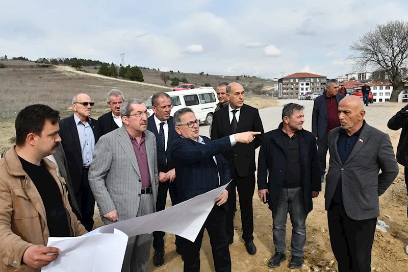 Başkan Vergili 5000 Evler – Kapullu Bulvarında İncelemelerde Bulundu