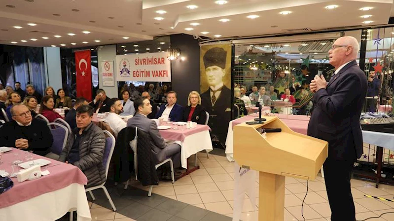 BAŞKAN KURT VE ÜNLÜCE SİVRİHİSAR EĞİTİM VAKFI’NI ZİYARET ETTİ
