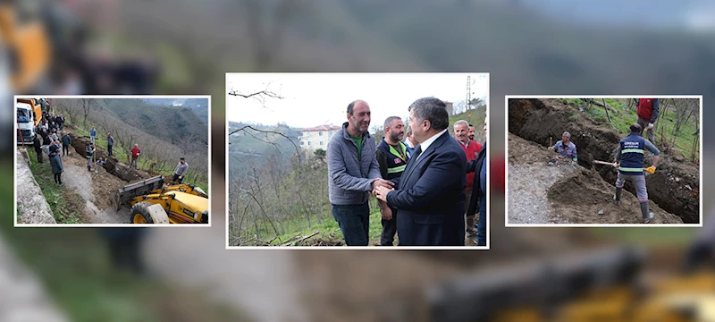 BAŞKAN ŞENLİKOĞLU, ALTYAPI ÇALIŞMALARINI YERİNDE İNCELEDİ