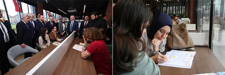 Derince Kütüphanesi hizmete girdi