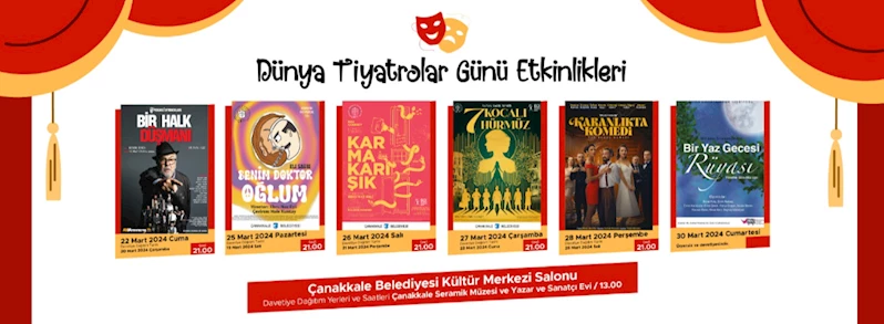 Dünya Tiyatrolar Gününü Birbirinden Keyifli Oyunlarla Kutluyoruz