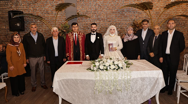 BAŞKANIMIZ KAHVECİ İLK NİKAHI KIYDI