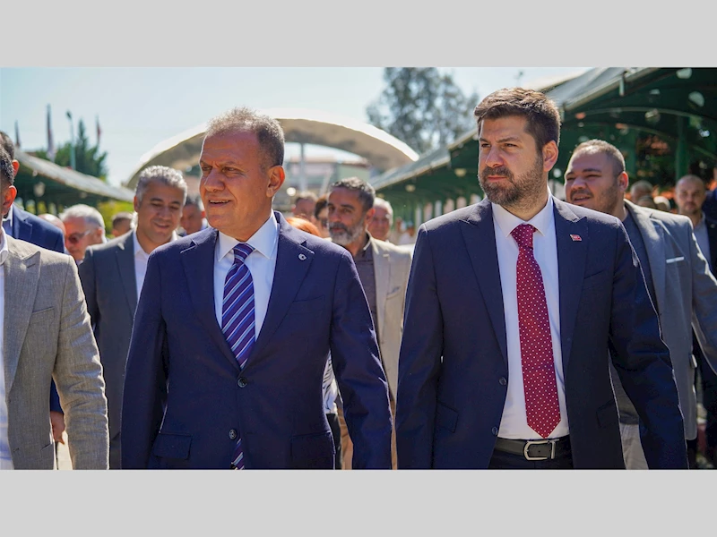 TARSUS BELEDİYE BAŞKANI ALİ BOLTAÇ, MERSİN BÜYÜKŞEHİR BELEDİYE BAŞKANI VAHAP SEÇER’İ AĞIRLADI