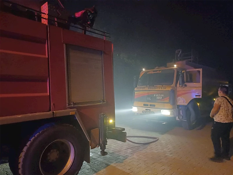 Kemer’de çıkan orman yangını büyümeden söndürüldü