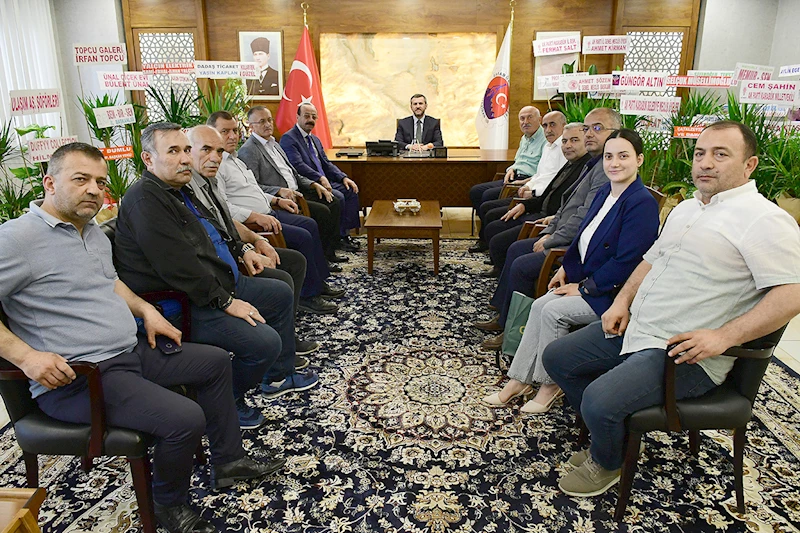 Hüseyin Kılıç ve Yönetiminden Belediye Başkanımız Özkan Çetinkaya’ya Ziyaret