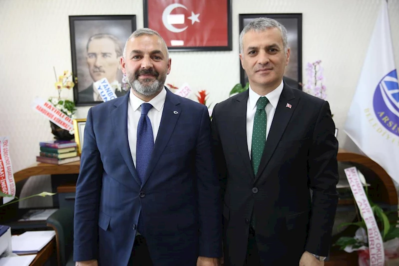 ARSİN BELEDİYE BAŞKANINA HAYIRLI OLSUN ZİYARETİ