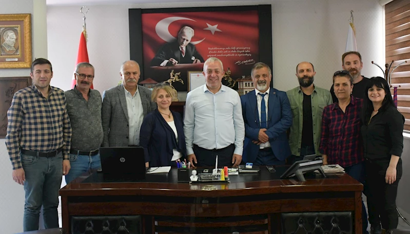 BELEDİYE BAŞKANIMIZ SAYIN BİLGEHAN ERDEM’İ, 1 MAYIS TERTİP KOMİTESİ ZİYARET ETTİ.