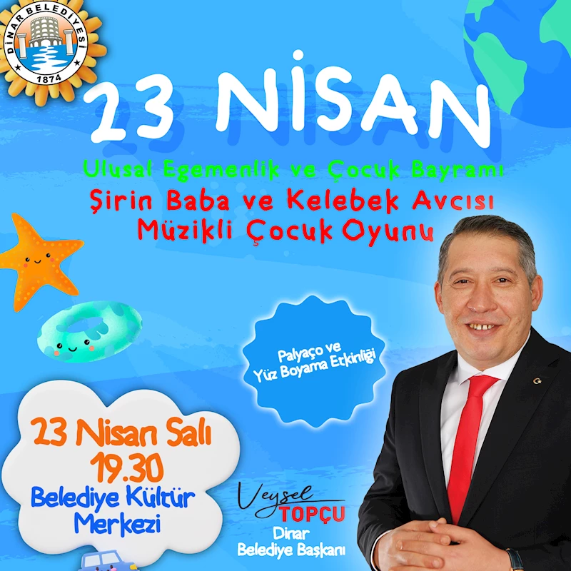 23 Nisan Etkinliğimize Tüm Çocuklarımız Davetlidir