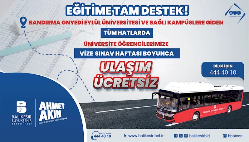 Vize Haftasında Ücretsiz Ulaşım