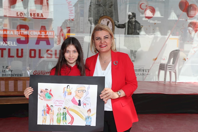 ‘ATATÜRK’ÜN İZİNDE ÇOCUK’ TEMALI RESİM YARIŞMASINDA ÖDÜLLER SAHİPLERİNİ BULDU