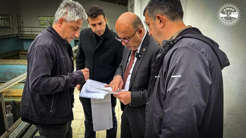BAŞKANIMIZ METİN GÜRBÜZ SİNOP İÇME SUYU ARITMA TESİSİMİZDE İNCELEMELERDE BULUNDU