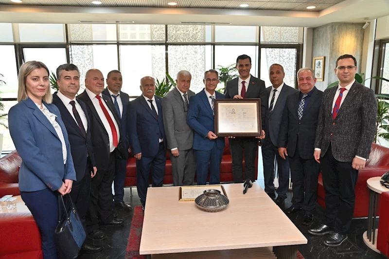 Esnaf Odaları Birliği’nden Başkan Zeyrek’e Ziyaret