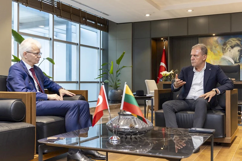 Başkan Seçer, Litvanya Cumhuriyeti Ankara Büyükelçisi Degutis İle Bir Araya Geldi