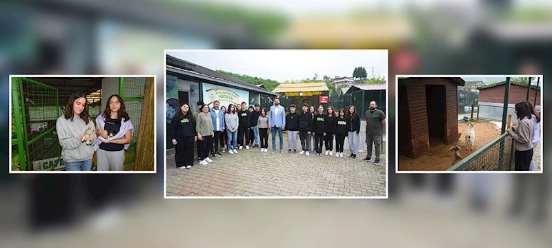 ÖĞRENCİLER HAYVANAT BAHÇESİNİ ZİYARET EDEREK MAMA DESTEĞİNDE BULUNDU