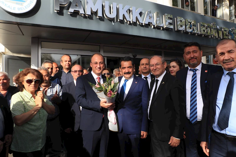 PAMUKKALE BELEDİYESİ’NDE DEVİR TESLİM GERÇEKLEŞTİ