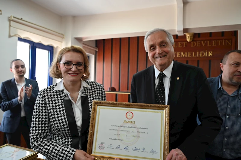 -BOZÜYÜK BELEDİYE BAŞKANI MEHMET TALAT BAKKALCIOĞLU MAZBATASINI ALARAK GÖREVİNE BAŞLADI