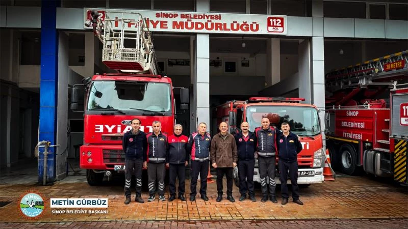 BAŞKANIMIZ METİN GÜRBÜZ İTFAİYE MÜDÜRLÜĞÜNÜ ZİYARET ETTİ
